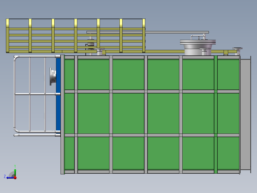 原油日用罐橇sw16可编辑右视图