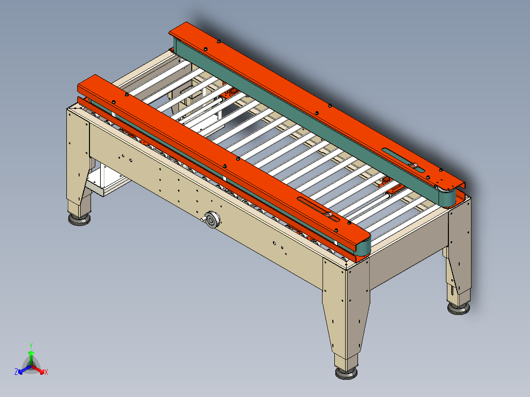 全自动封箱机ProE5.0.zip正等轴测图