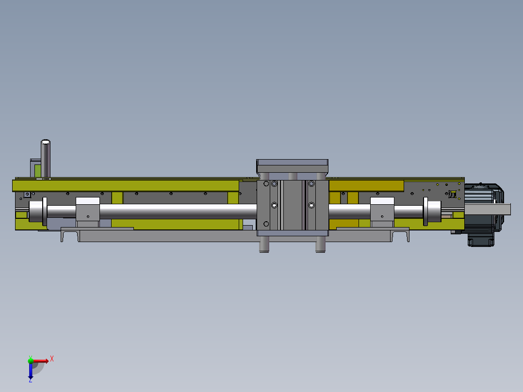 双工位移栽辊道门板码垛装箱工作站（sw19+工程图)俯视图