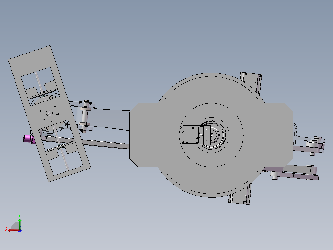 搬箱机械臂后视图