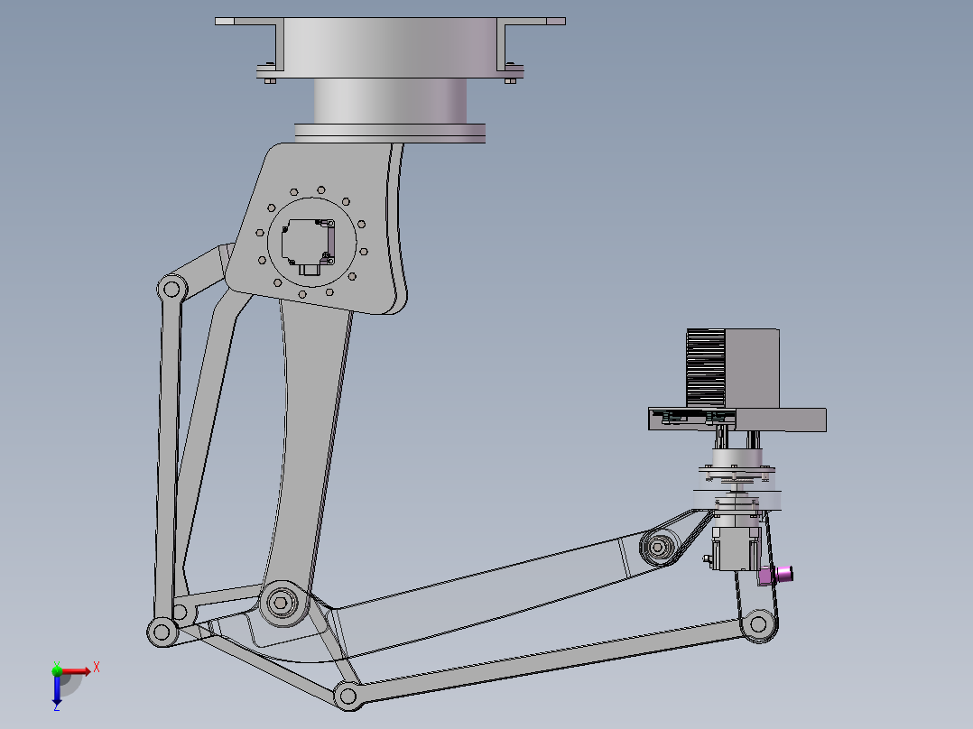 搬箱机械臂俯视图
