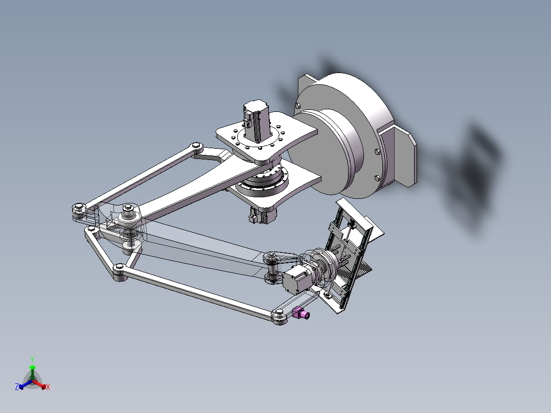 搬箱机械臂正等轴测图