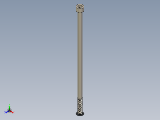 Screw_DIN_912_M6x150_A2.STEP公制内六角螺钉