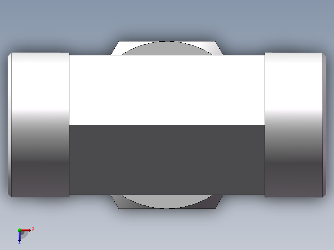BC+BD 三通组合接头、BD-52俯视图
