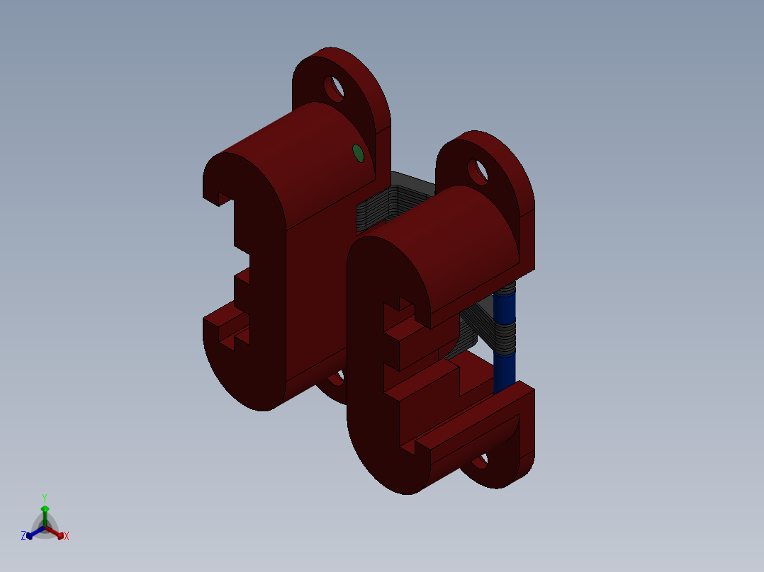铰链、-铰链conce正等轴测图