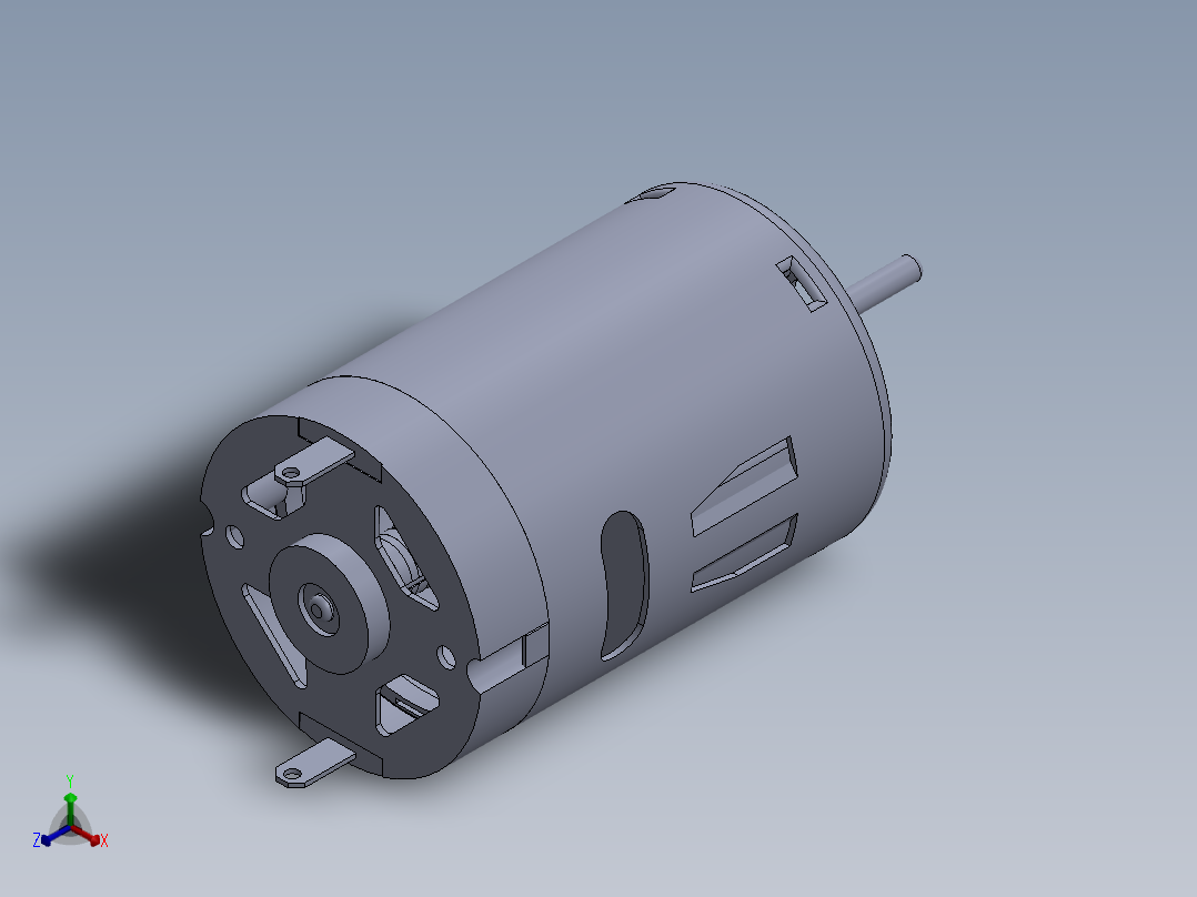 直流电机、电机(6)正等轴测图