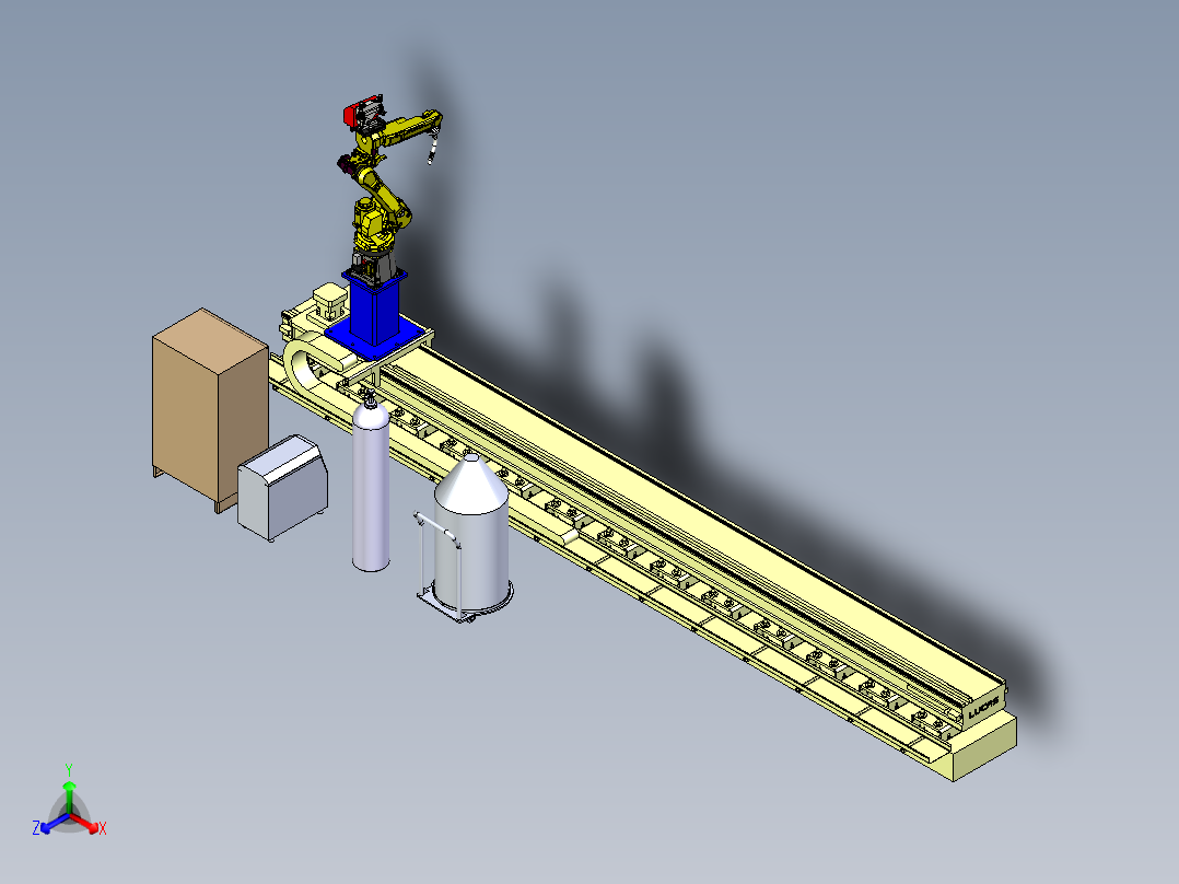 移动式带地轨焊接机械手