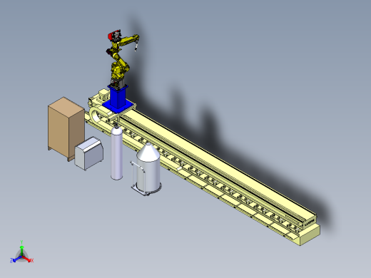 移动式带地轨焊接机械手