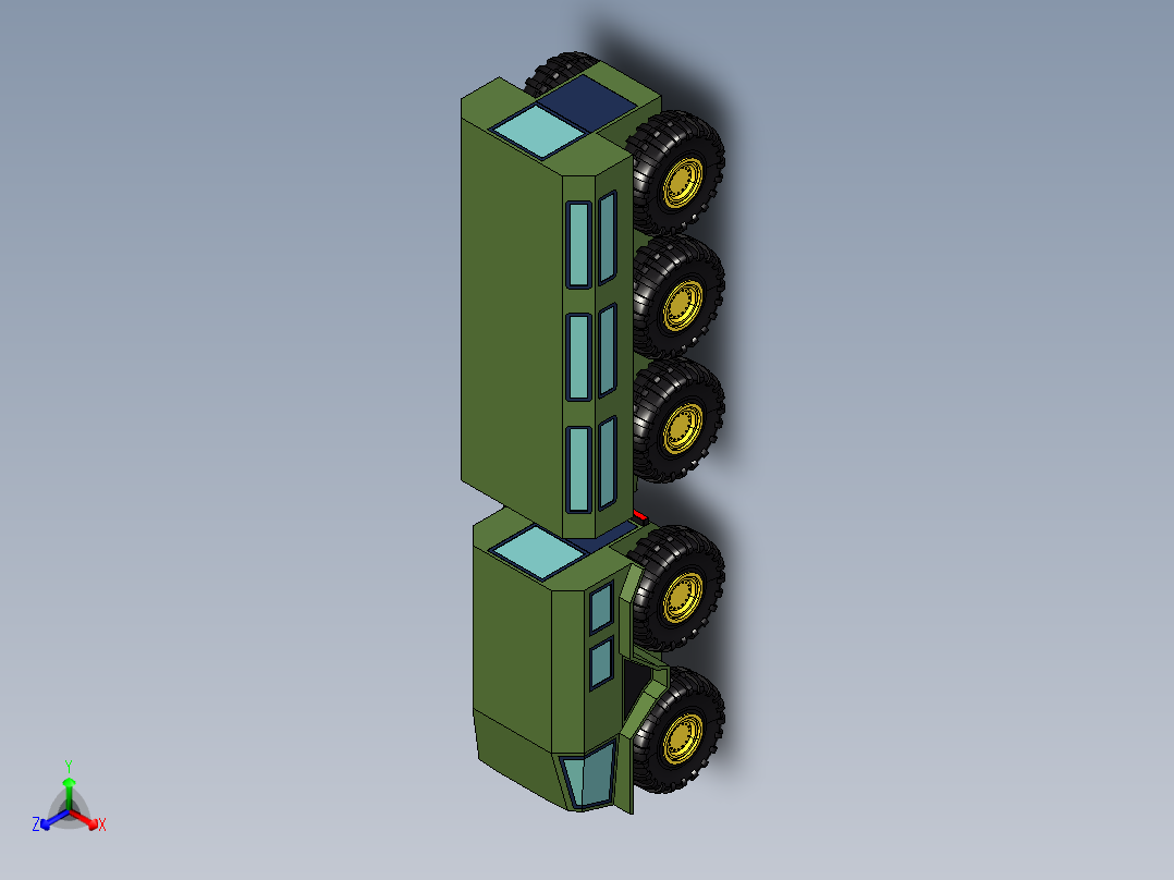 B3003924-717 Aptilla 越野车正等轴测图