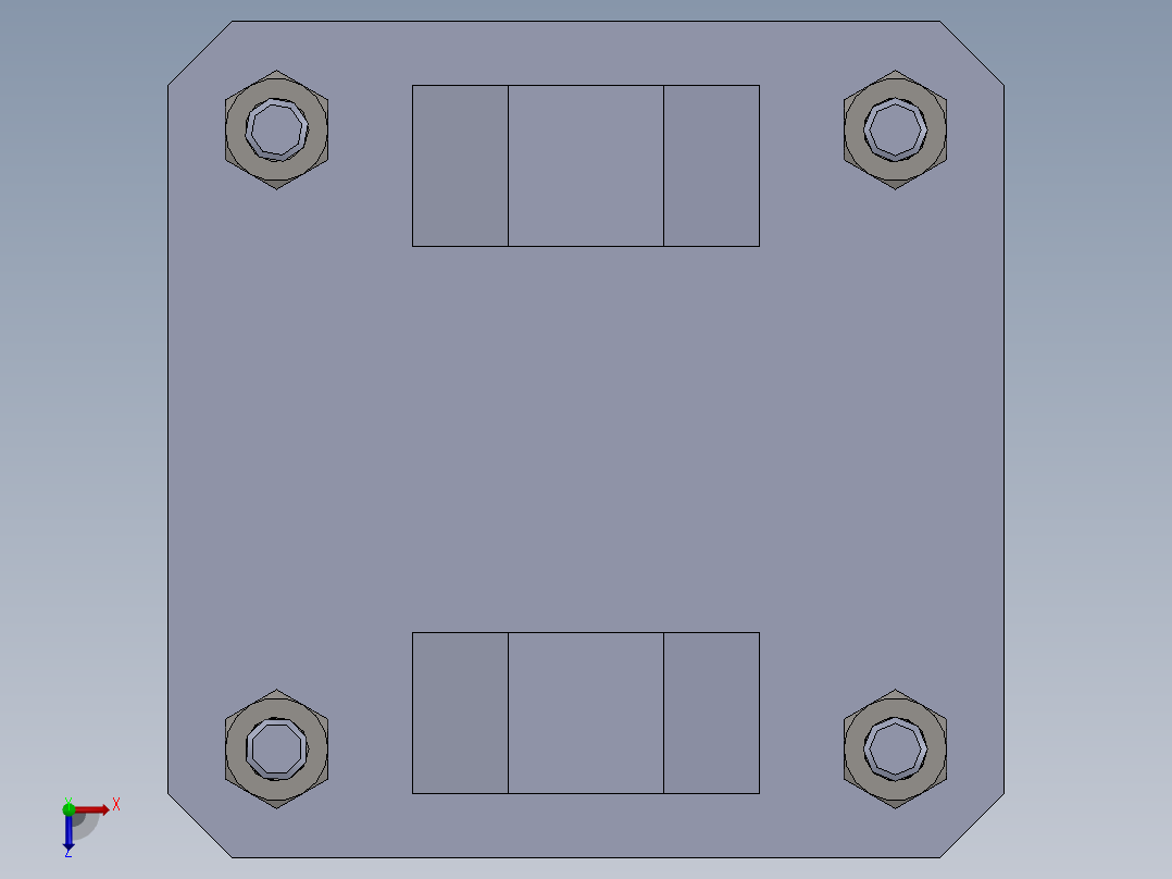 拉杆气缸114-3x25x340-mm-1.snapshot.1俯视图