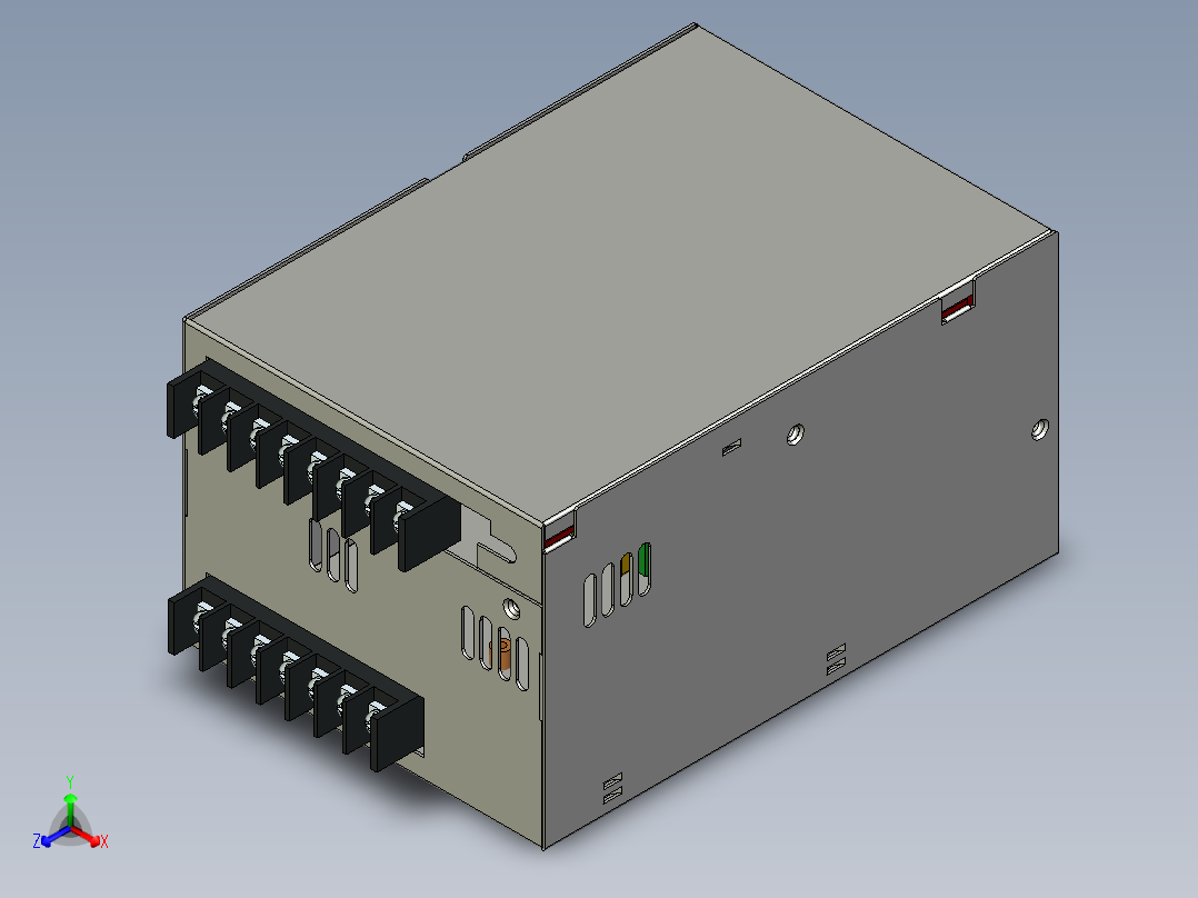 SP-500-24开关电源正等轴测图