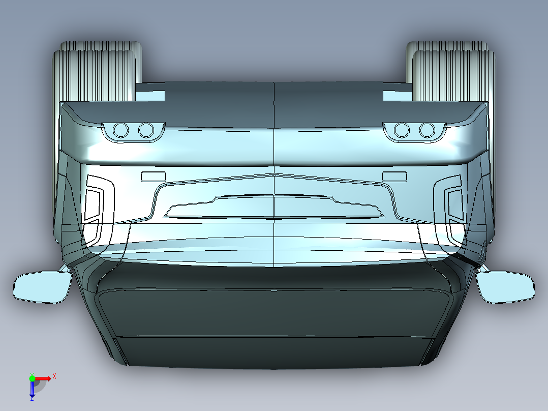 原创汽车内外饰结构设计模型--335148--90俯视图