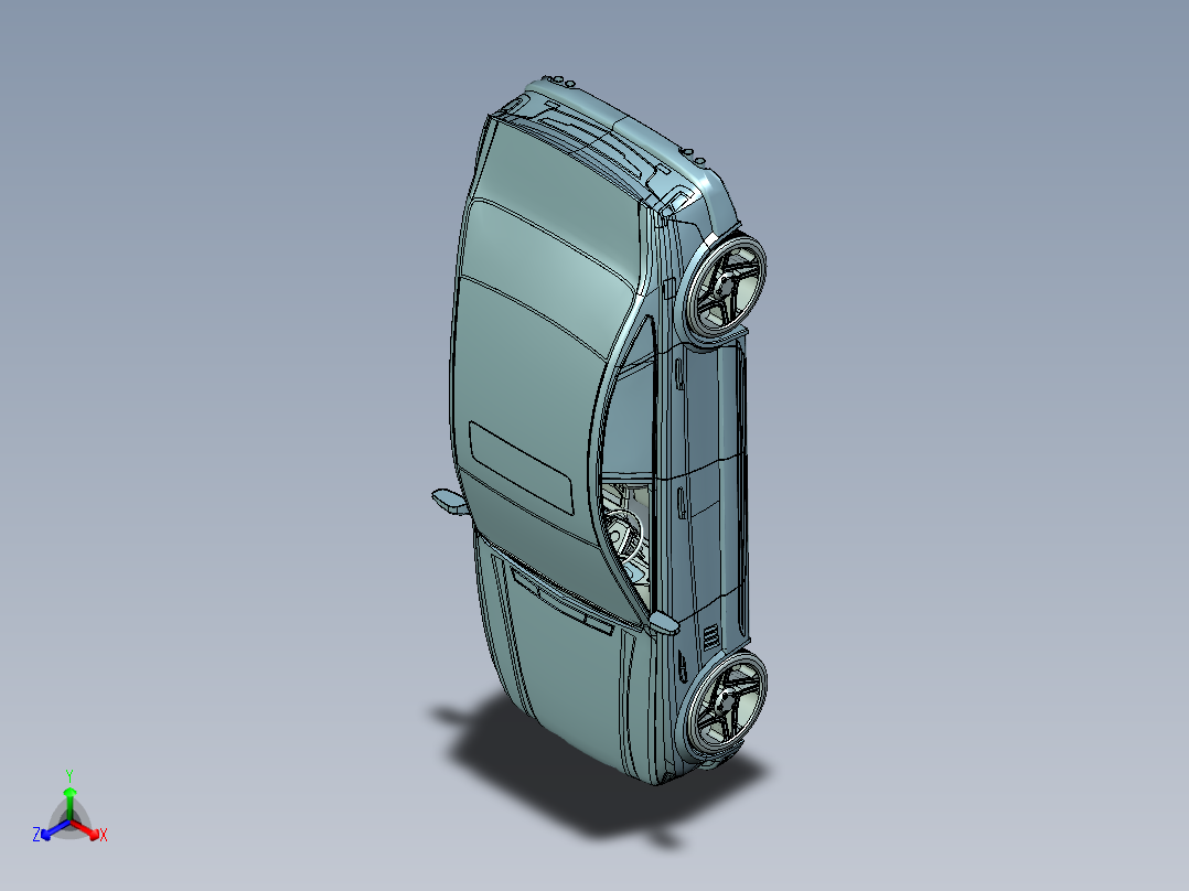 原创汽车内外饰结构设计模型--335148--90正等轴测图