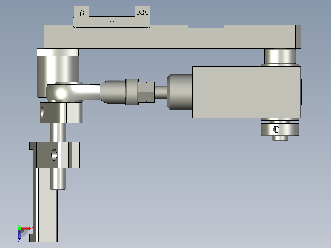 YWP200K4-20-02-00下压胶组件俯视图