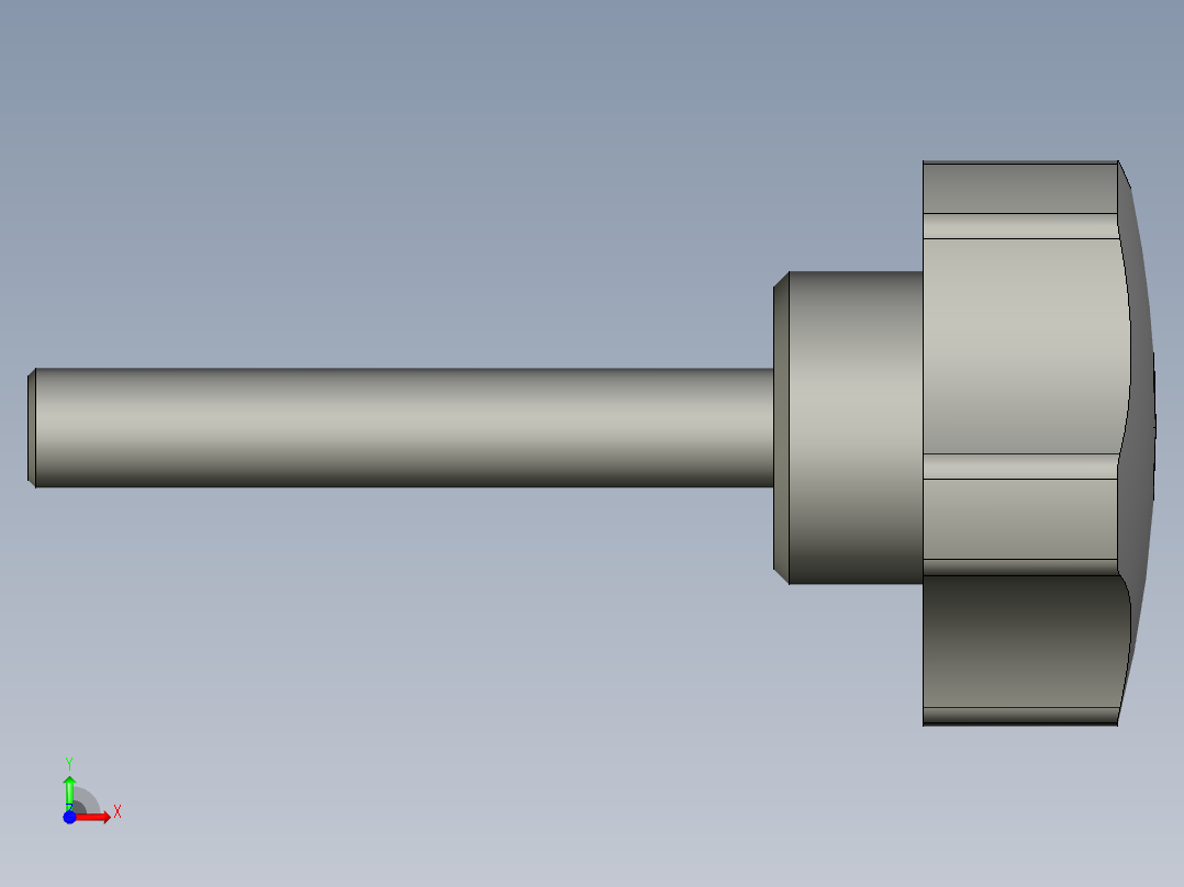 01五星把手M8X40c21-缝纫机夹线器-TA21前视图