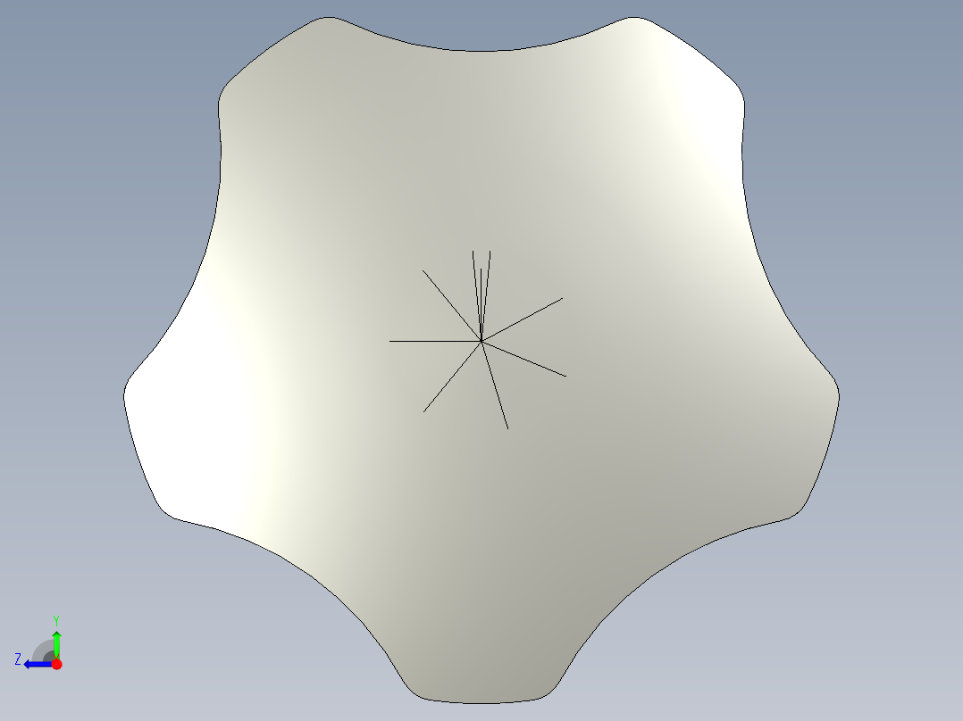 01五星把手M8X40c21-缝纫机夹线器-TA21右视图
