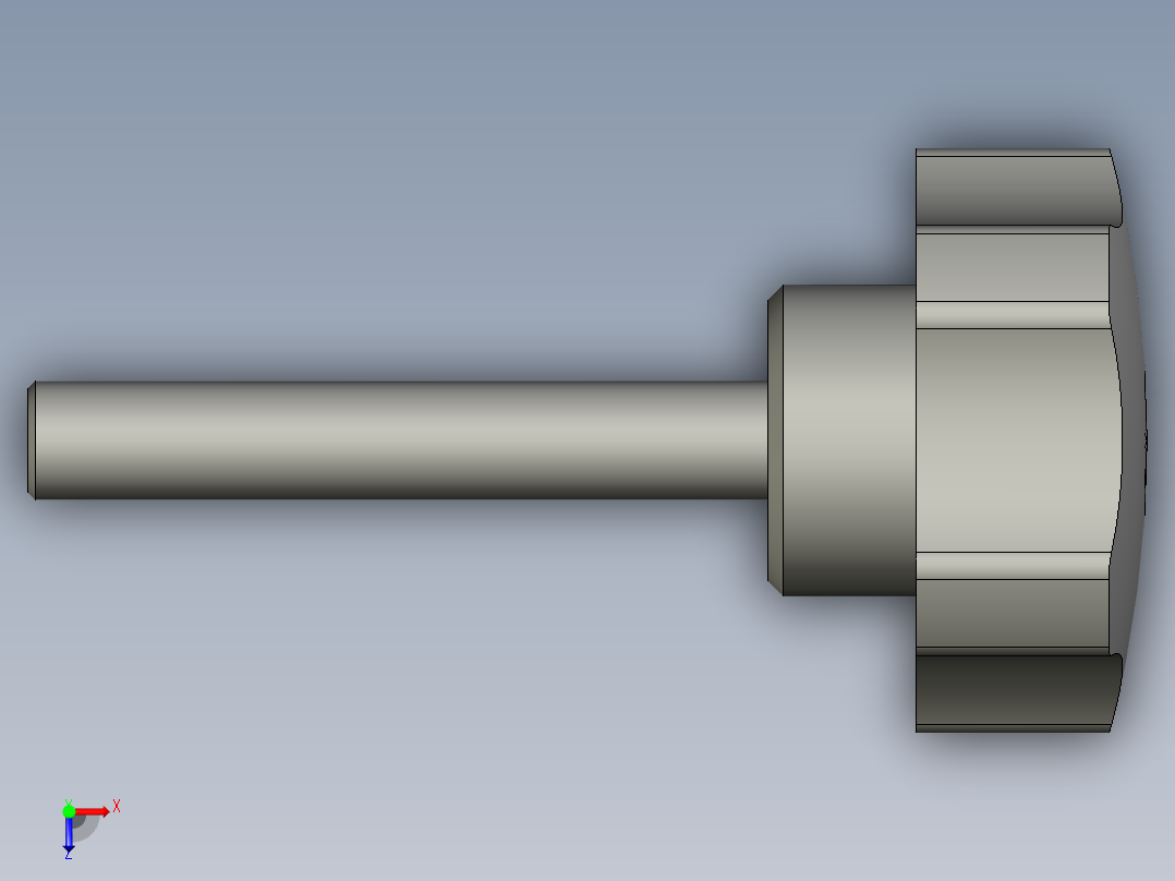 01五星把手M8X40c21-缝纫机夹线器-TA21俯视图