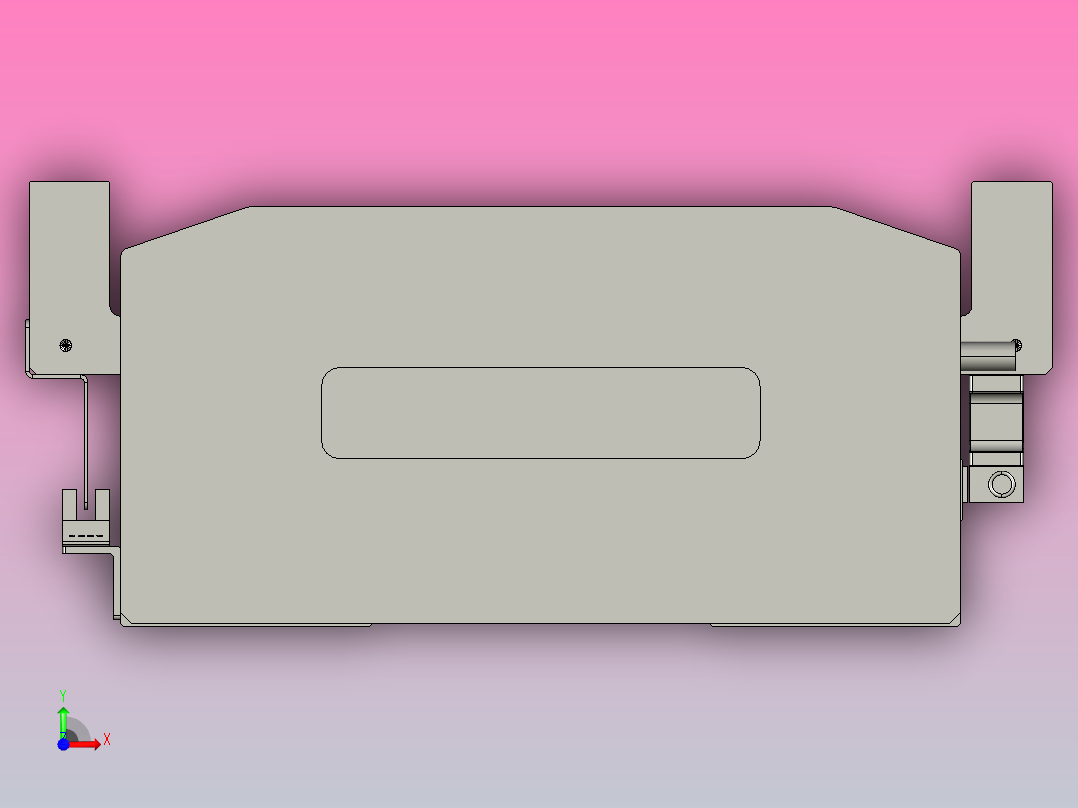 直驱直线电机轴TPA-LNP-230D-P31-L2400-C-1-3-C-10-N3(磁栅尺)前视图