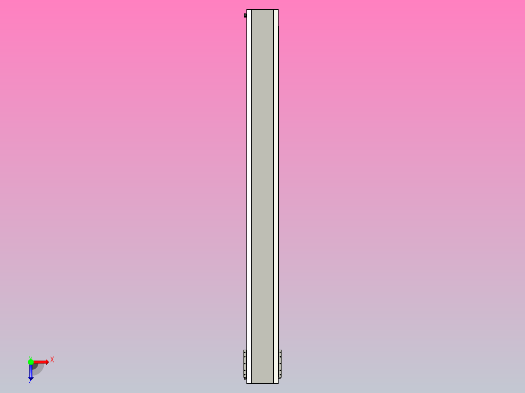 直驱直线电机轴TPA-LNP-230D-P31-L2400-C-1-3-C-10-N3(磁栅尺)俯视图