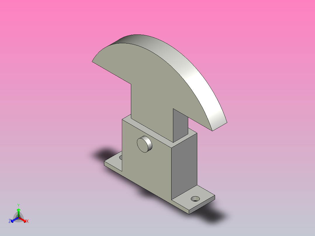 张力可调型链条导向件[DPBAA-08A-1-1]正等轴测图