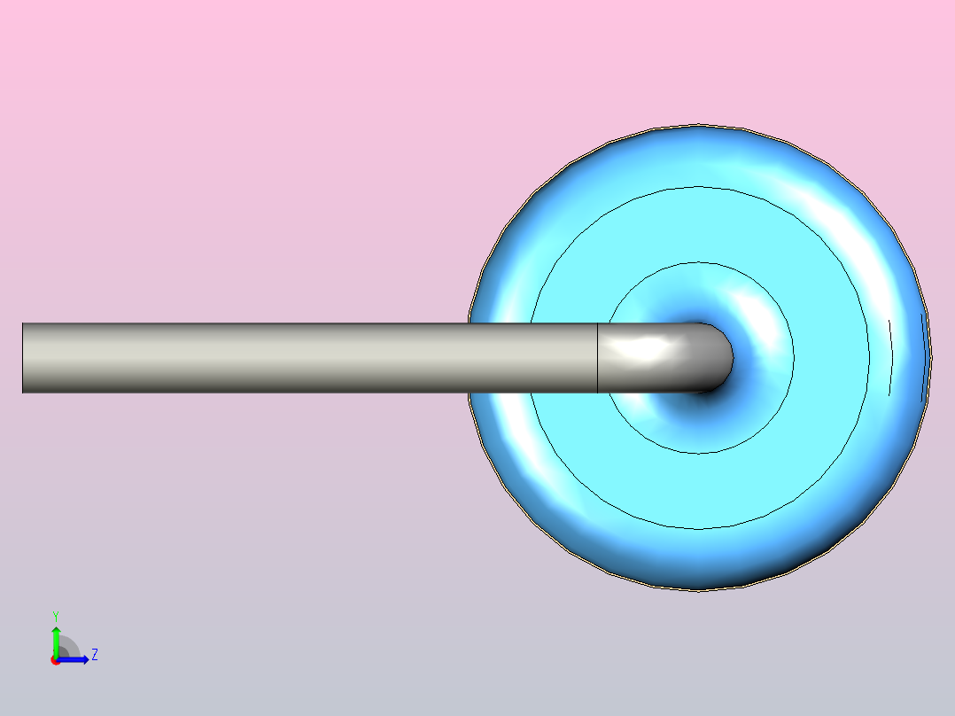 通孔电阻器33R左视图