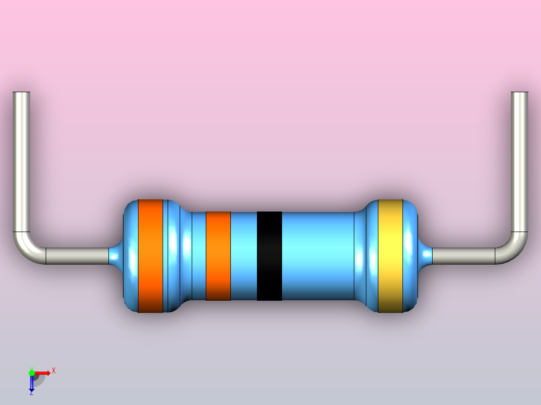 通孔电阻器33R俯视图