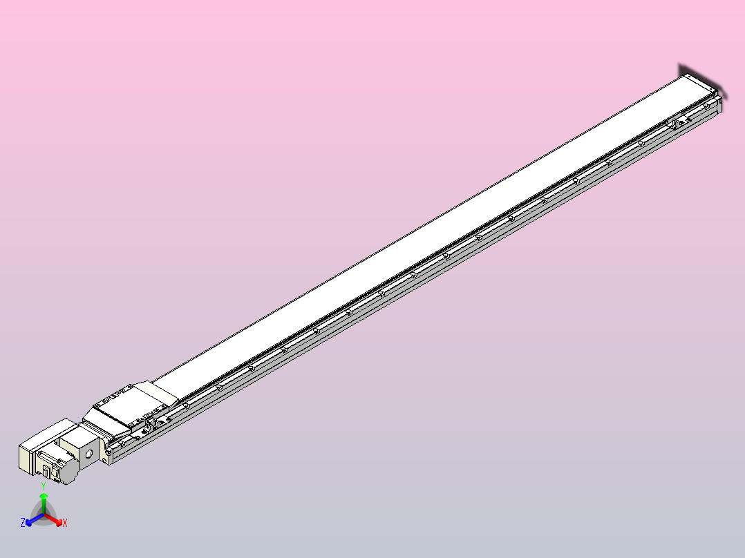 机器人皮带驱动直线轴TPA-GCB-120-P70-L1600-QL-M20-N3主视图