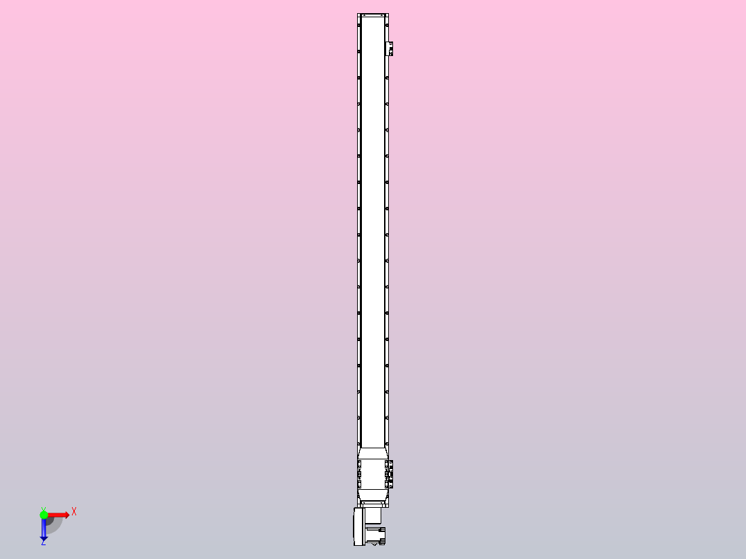 机器人皮带驱动直线轴TPA-GCB-120-P70-L1600-QL-M20-N3俯视图