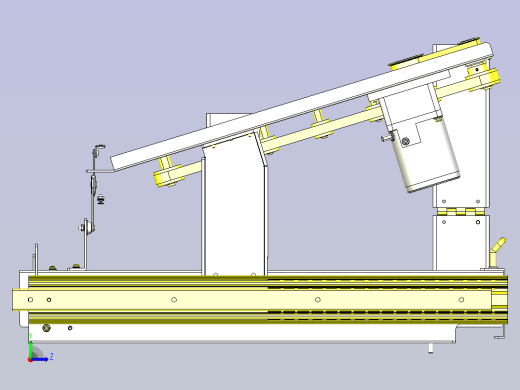 一种驱动部位的维护机构3D图纸左视缩略图