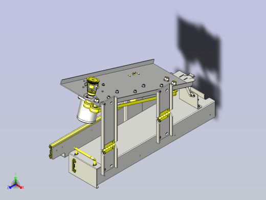 一种驱动部位的维护机构3D图纸正等轴测缩略图