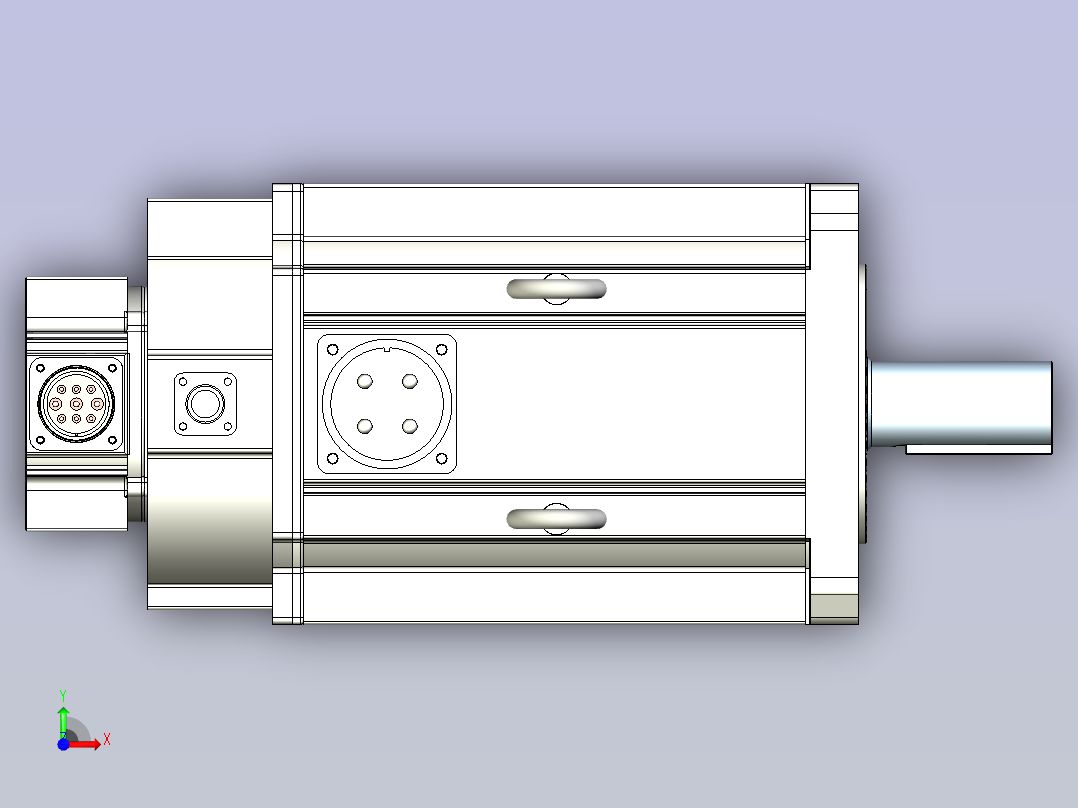 富士伺服电机 GYH552-BRAKE前视图