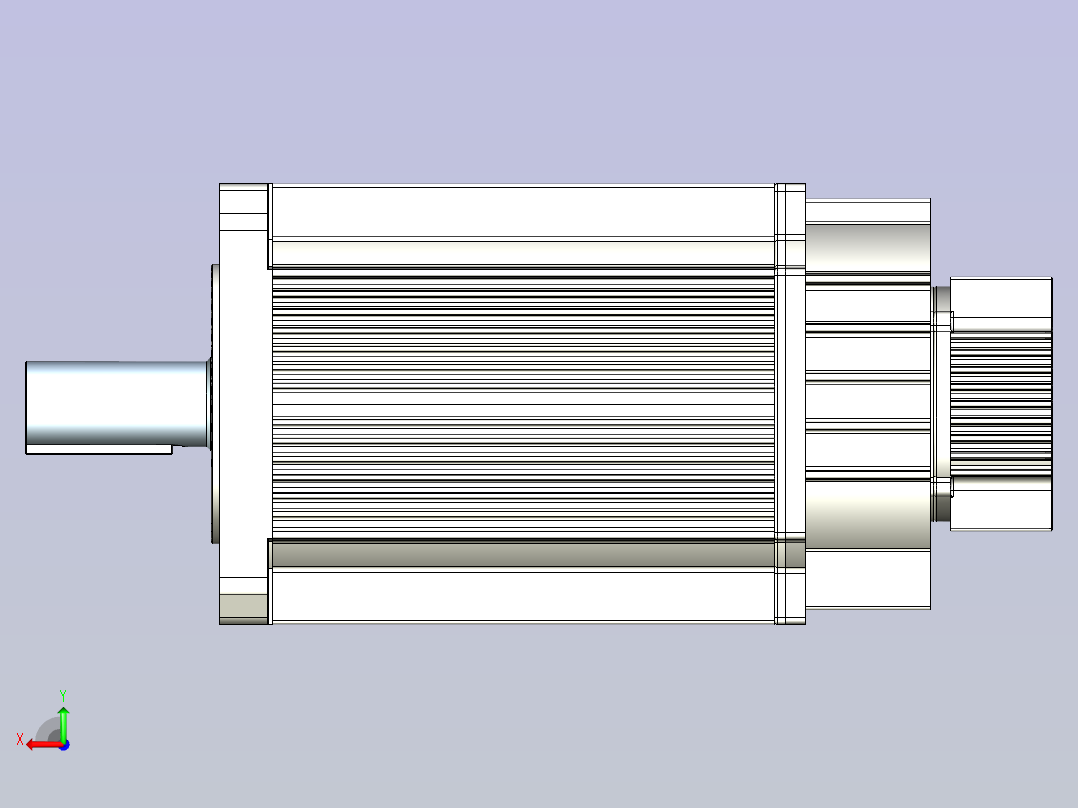 富士伺服电机 GYH552-BRAKE后视图