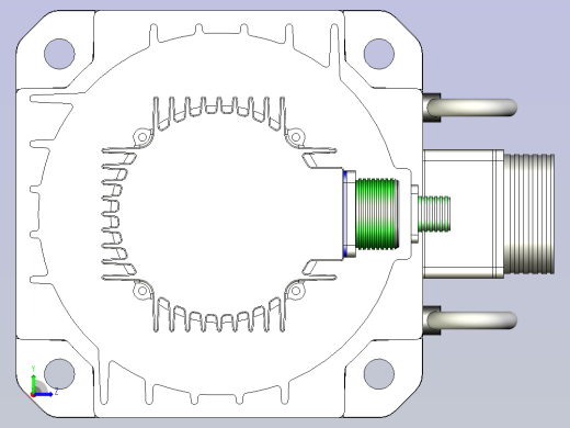 富士伺服电机 GYH552-BRAKE左视缩略图
