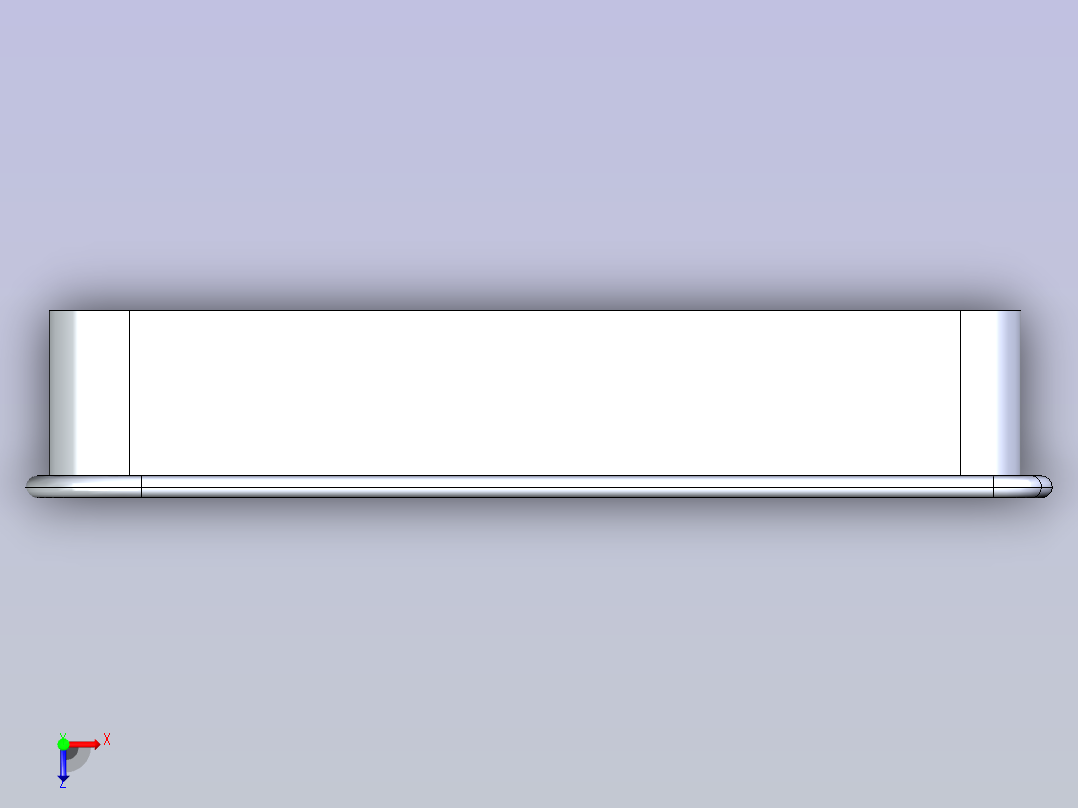 可3D打印的简易弹夹。俯视图