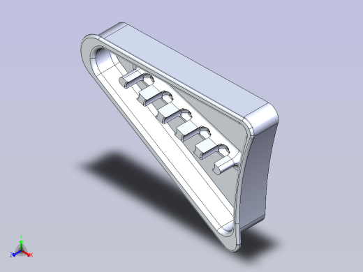 可3D打印的简易弹夹。正等轴测缩略图