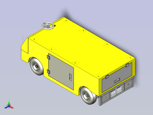 Agv自动导航车3D模型