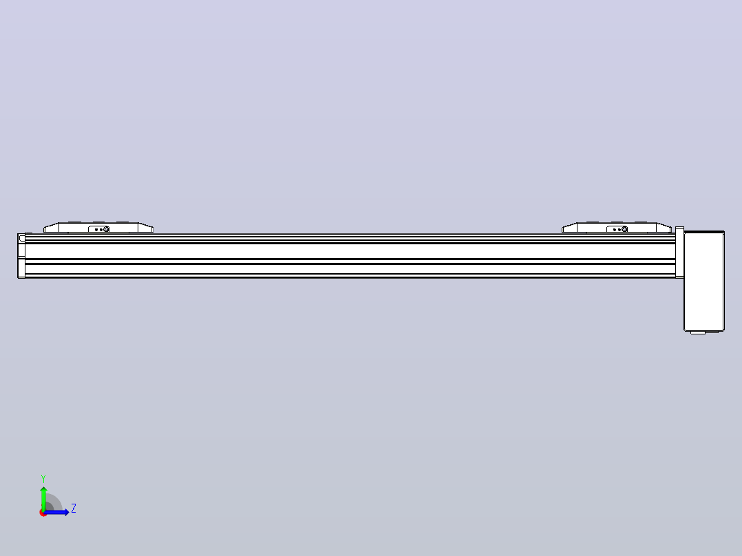 皮带直线轴双滑块型TPA-GCBS-50-P42-L200-LP-M10-N3左视图