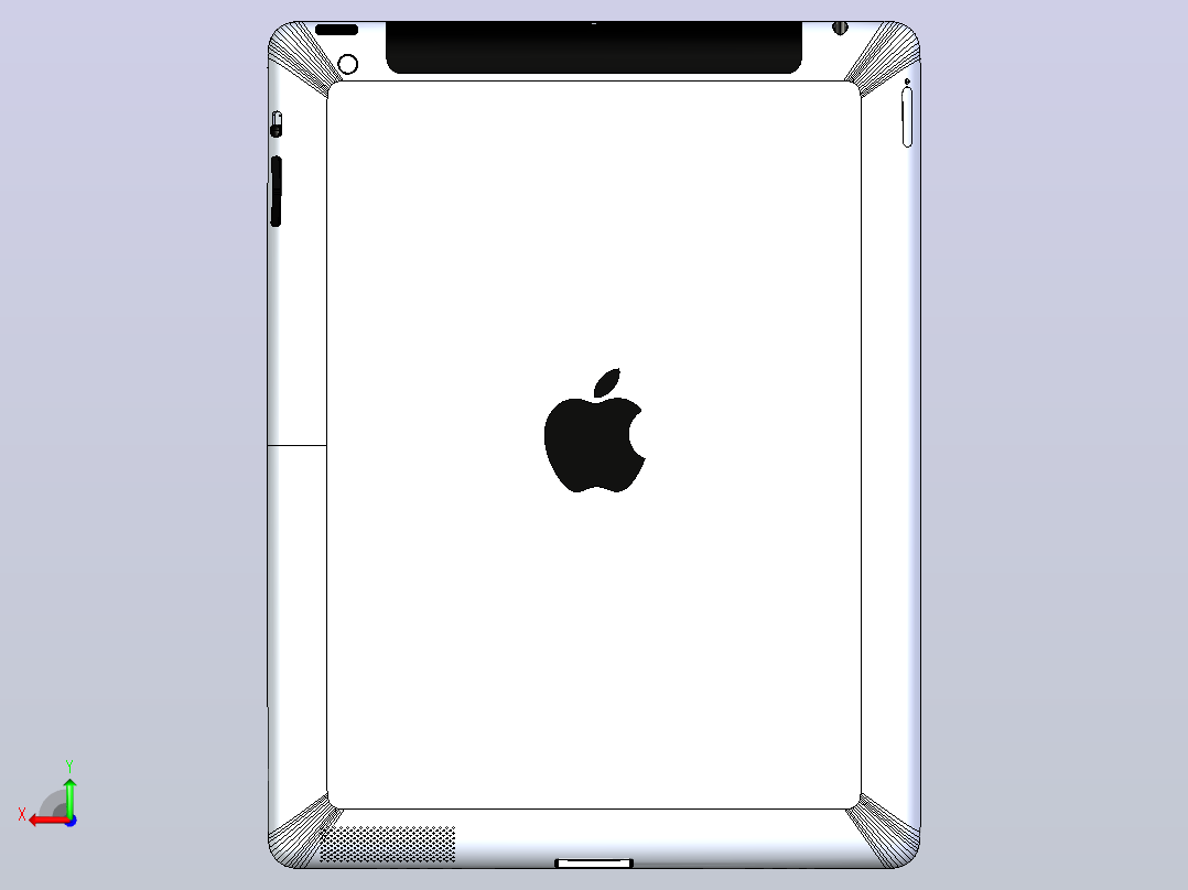iPad 2后视图