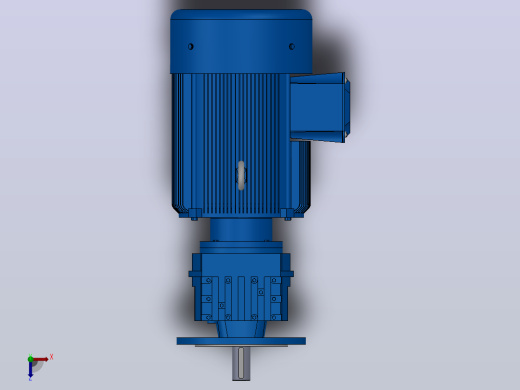 RF57法兰轴伸式安装斜齿轮减速机RF57-Y7.5-4P-132M-M1-0°-Φ250俯视缩略图