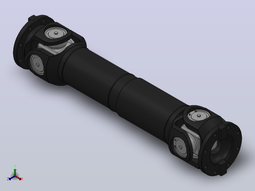 SWC型--中型十字轴式万向联轴器SWC285-E-1320正等轴测缩略图