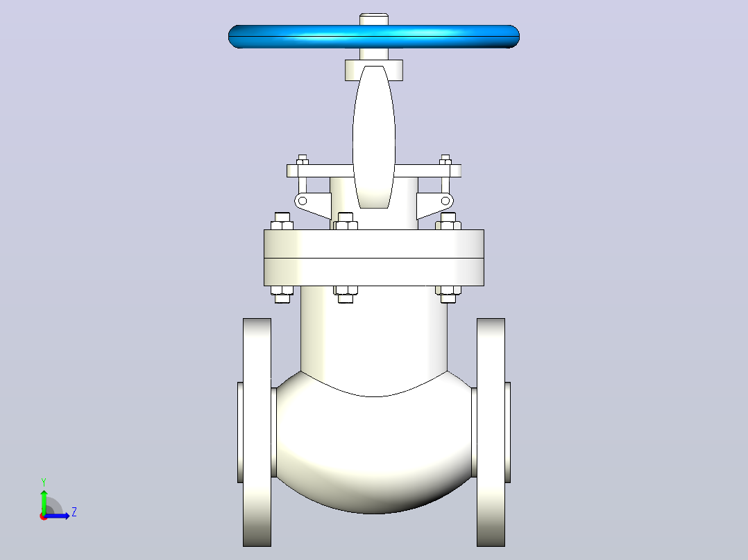 J41H-Y-Class150Lb APII美标截止阀[0.75]左视图