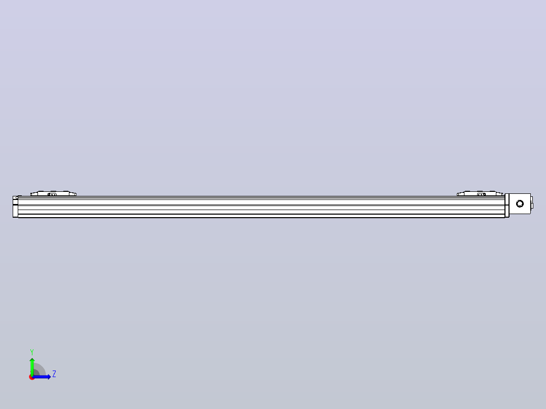 皮带直线轴双滑块型TPA-GCBS-80-P60-L550-DL-M20-N3左视图