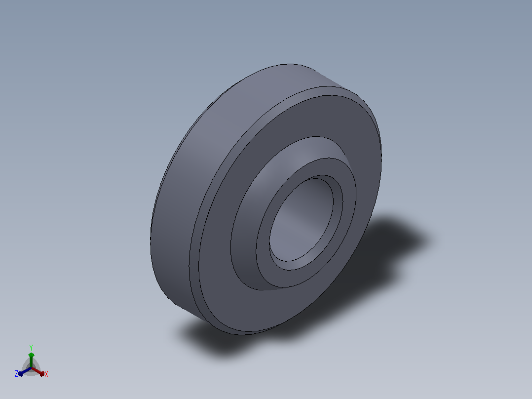 多套GBT9163自润滑向心关节轴承3D模型Solidworks设计主视图