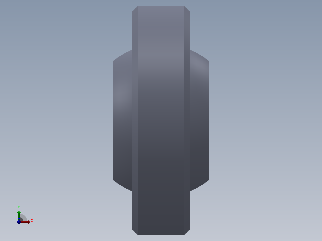 多套GBT9163自润滑向心关节轴承3D模型Solidworks设计前视图