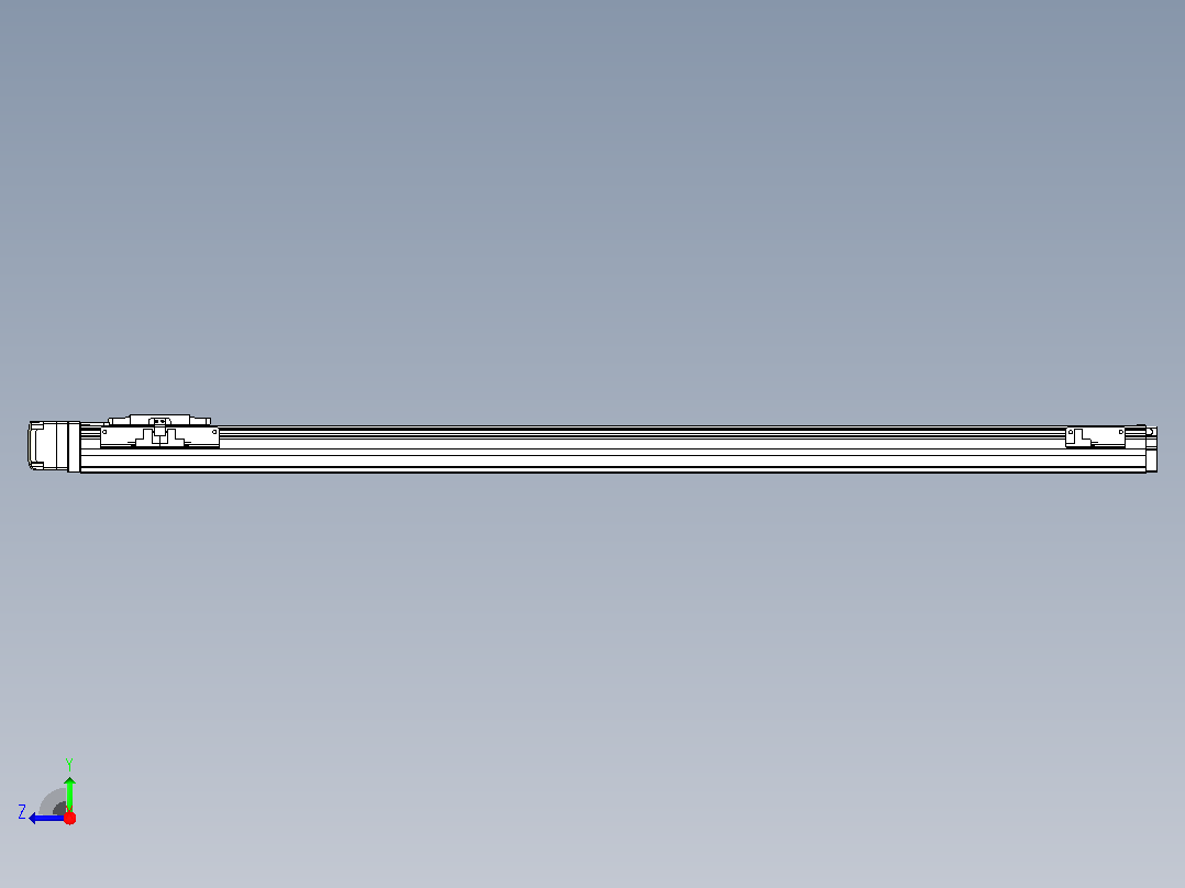 滚珠丝杠直线轴内置导轨TPA-GCR-40-1210C-L800-MR-M10-N3右视图