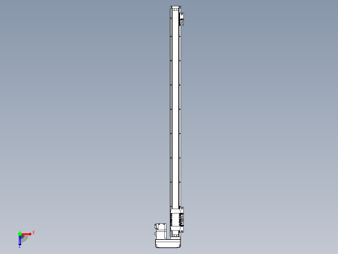 滚珠丝杠直线轴内置导轨TPA-GCR-40-1210C-L800-MR-M10-N3俯视图