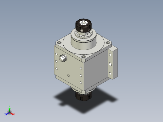 RC80-ER40（双头）五轴加工系列手动换刀电主轴[RC80-18-7.5KW-TMP-ER40]
