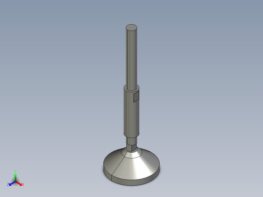 DGC80F-M16-L200-C1 DGC80F不锈钢全密封万向调整脚蹄主视图