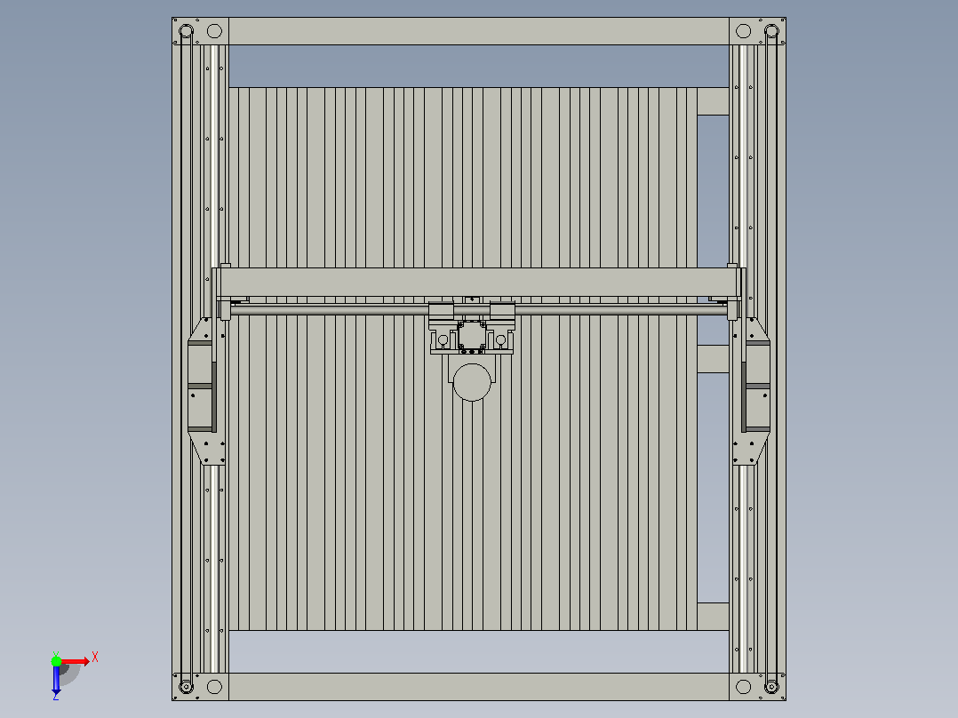 数控路由器1000X800X150俯视图