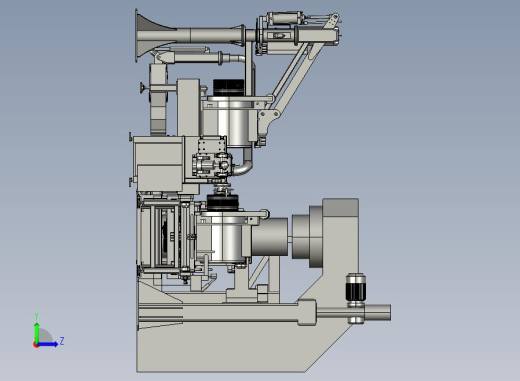 PMS曳引机流水线总装配图step格式左视缩略图